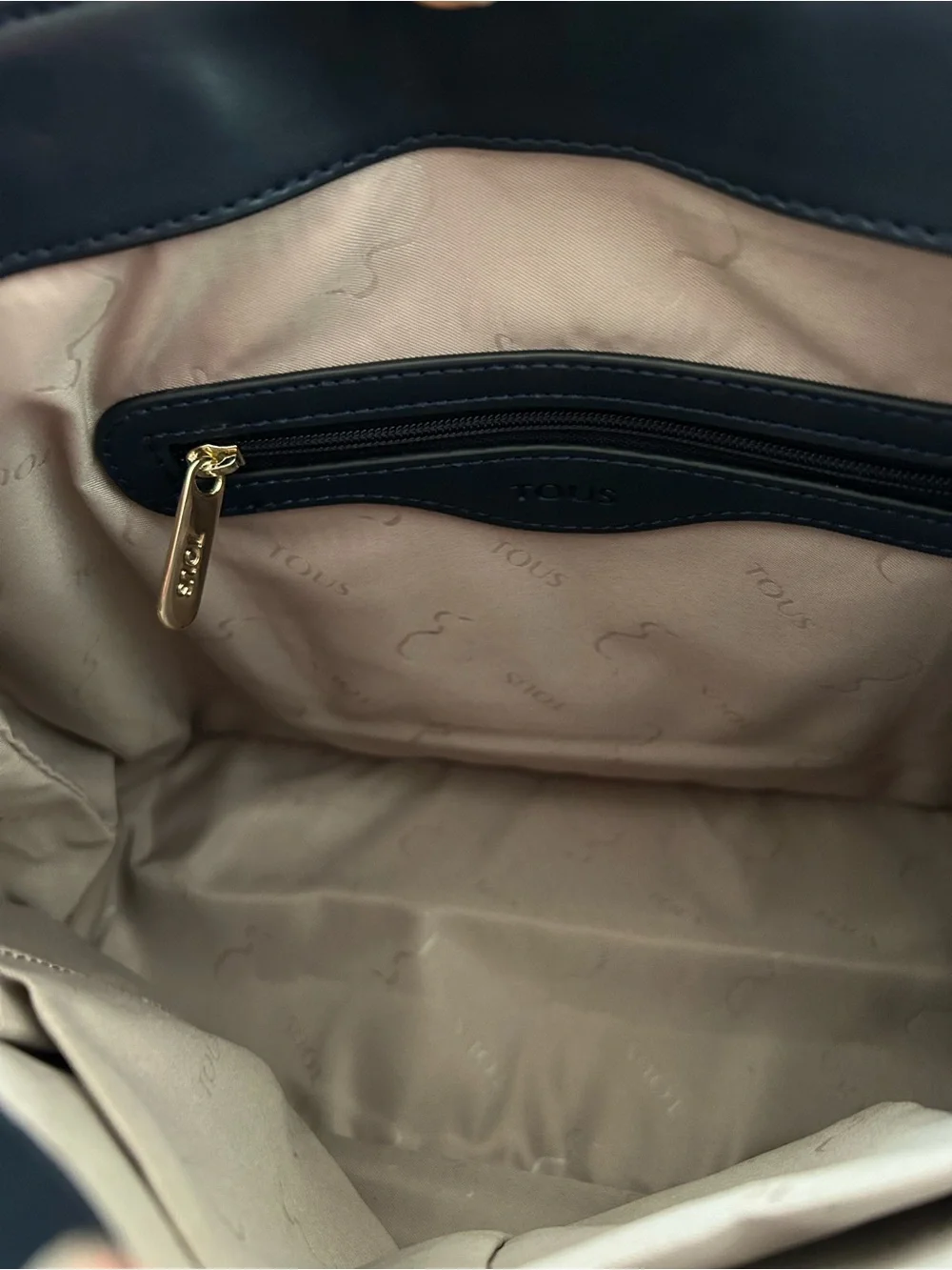 TOUS Pink Printed Backpack with Multicolor Jewel Motif